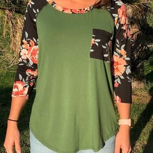 3/4 Sleeve Baseball Shirt